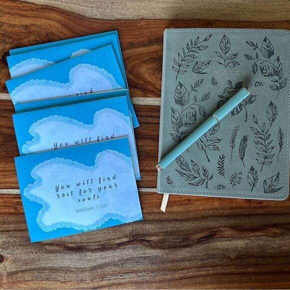 Greeting Cards Blank Cards for Friends Encouragement Gift Sympathy Card Blue - Picture 1 of 3